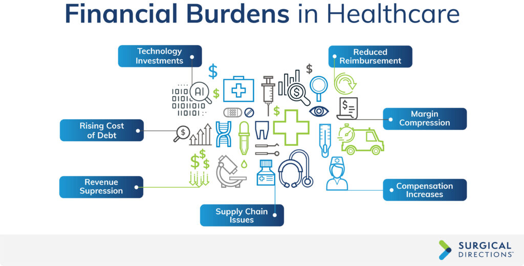 Financial Burdens Infographic with white background