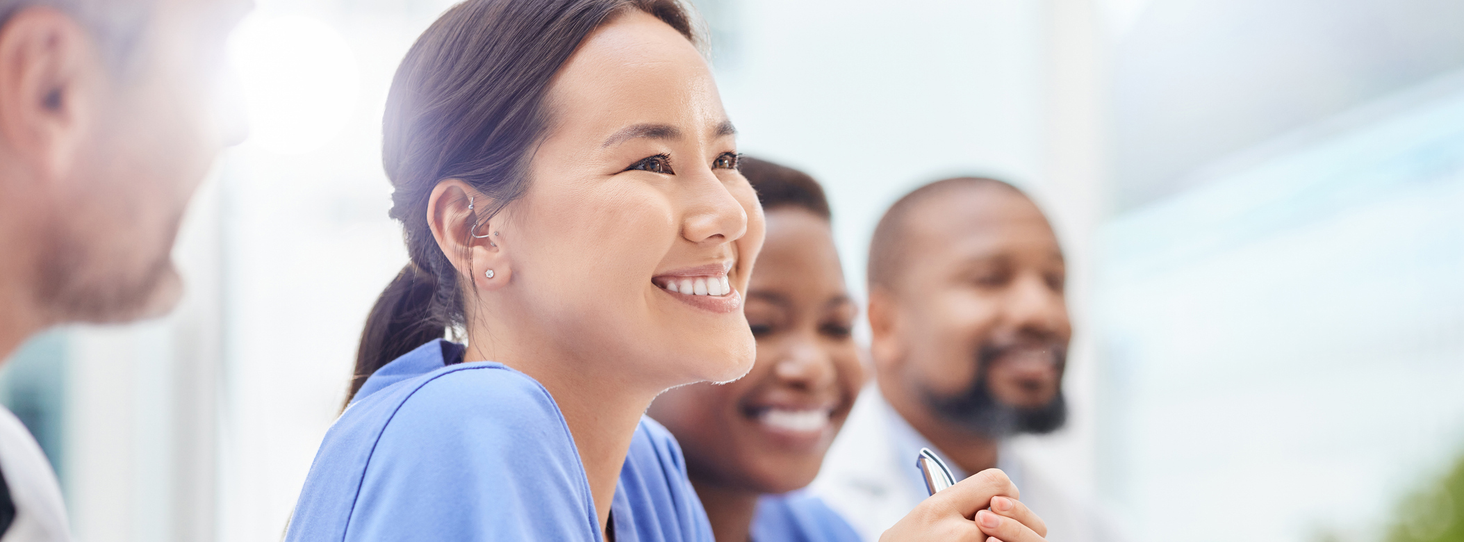 healthcare team smiling